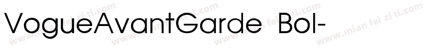 VogueAvantGarde Bol字体转换